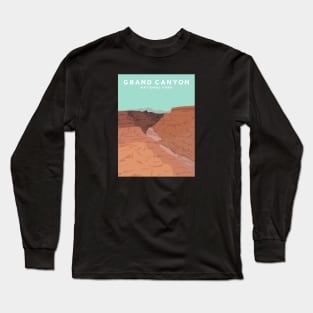 Grand Canyon National Park Travel Poster Long Sleeve T-Shirt